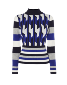 blue-pattern-jumper-karen-millen