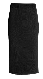 hm pencil skirt balck stretch