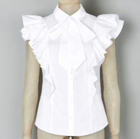 km ruffle shirt