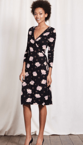 boden floral wrap black