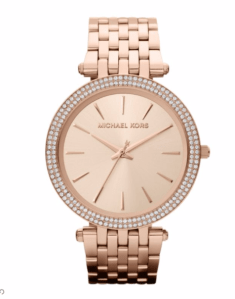rose gold mk watch
