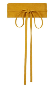 HOBBS yellow waist belt