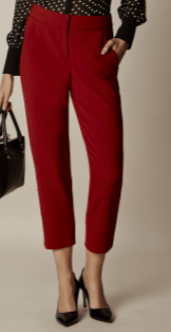 km red capri pant
