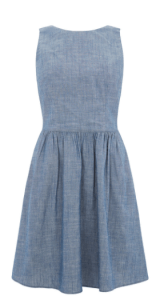 oasis denim skater dress