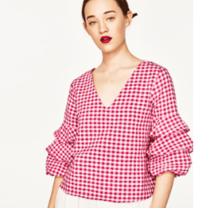 ZARA gingham top