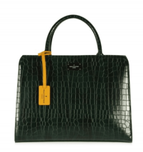pauls boutique green croc skin bag